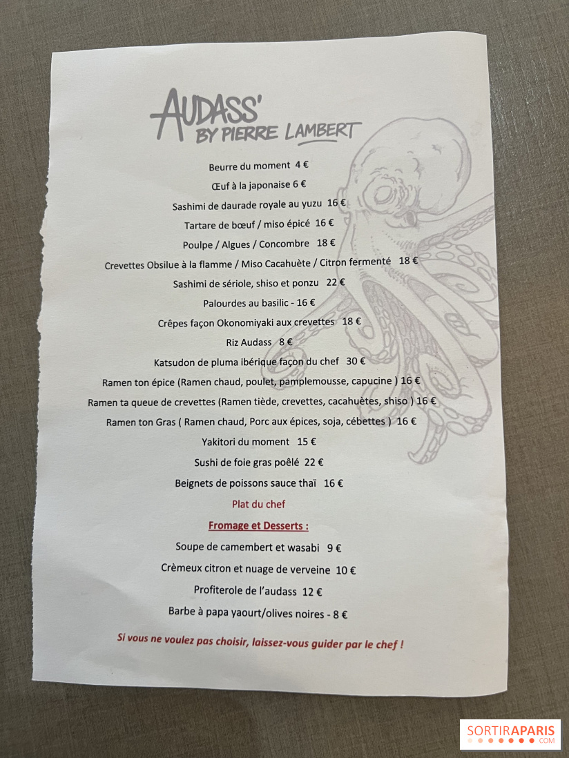 Audass', le restaurant izakaya fusion japonais à Asnières-sur-Seine