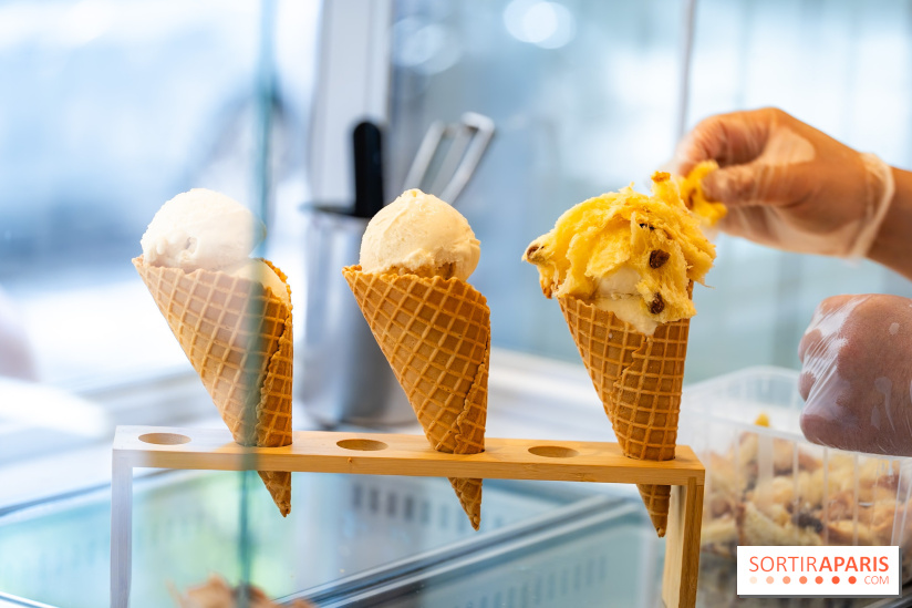 Insolite, la glace panettone de Christophe Louie à découvrir l'été à Paris