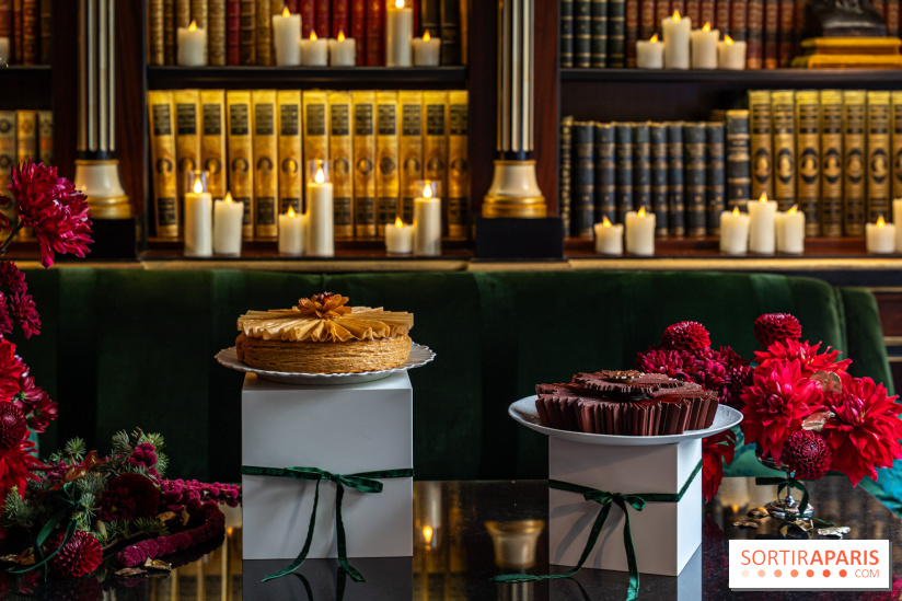 Bûche de Noël La Réserve Paris 2025 : Le sublime Astre d'Or de Jordan Talbot 