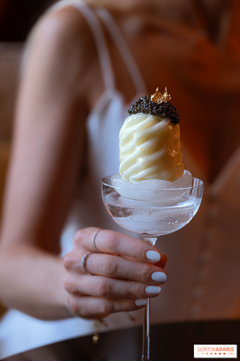 Coupe glacée citron caviar des Salons du Prince au Shangri La Paris