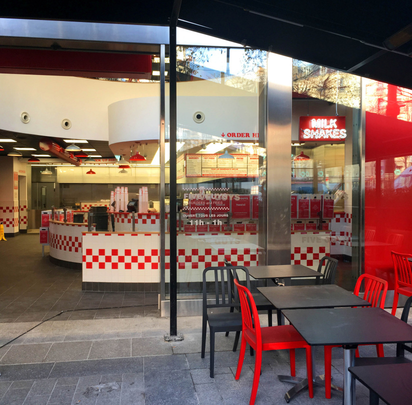 Five Guys ouvre sur les Champs-Elysées ce jeudi 8 décembre