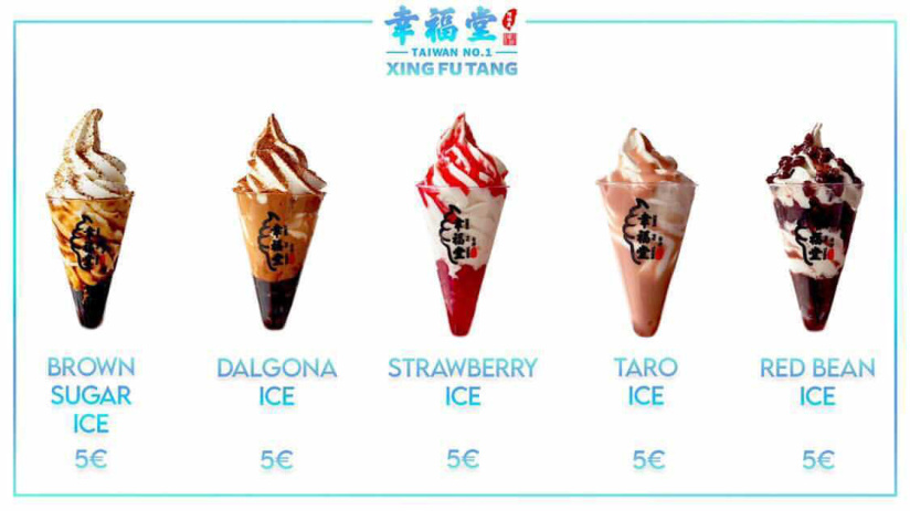 Xing Fu Tang République, Bubble tea et nouvelles glace Bubble