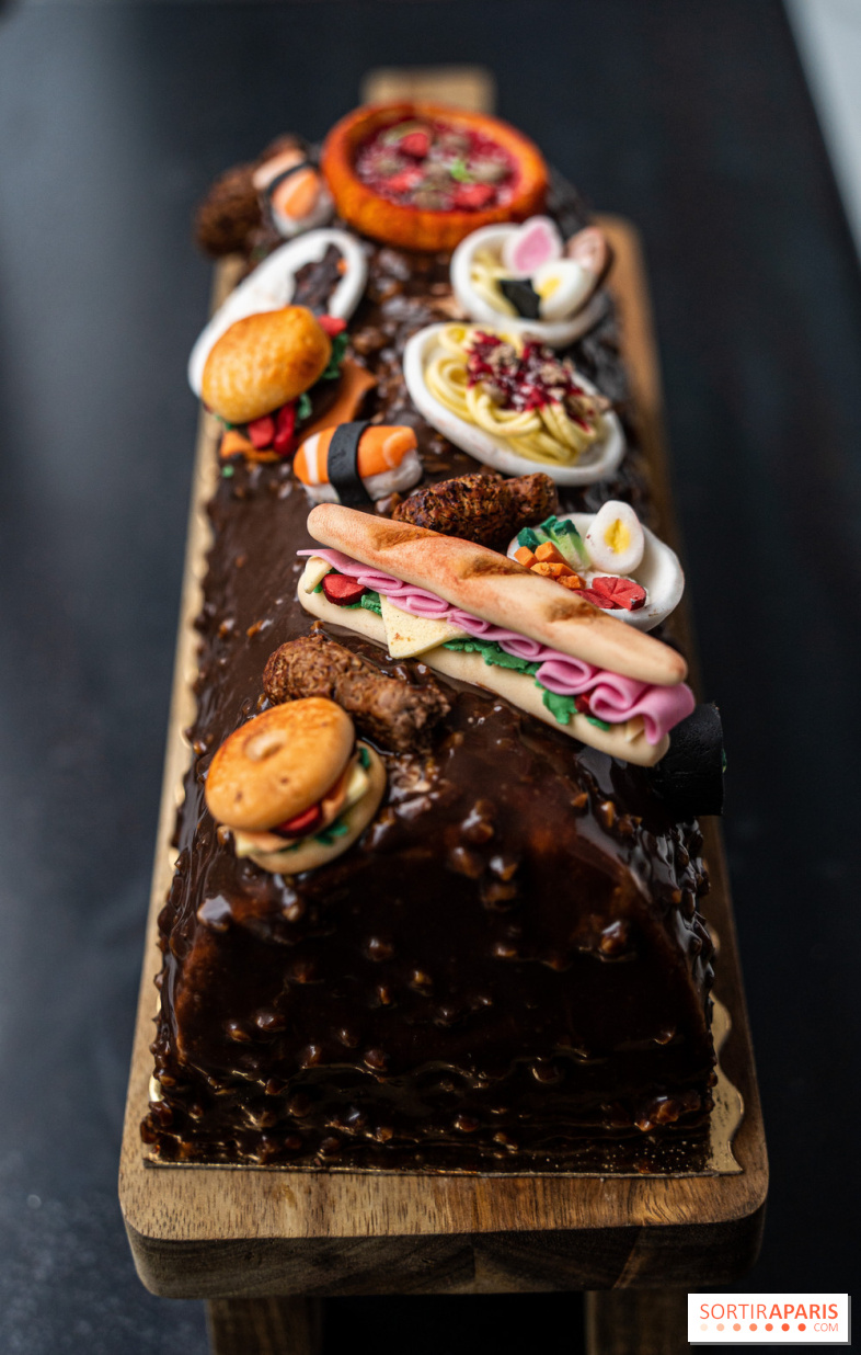 La Bûche de Noël insolite de Gabriella pour le Secours Populaire