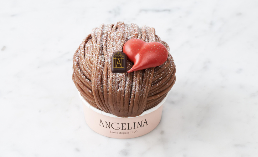 Un cœur Mont Blanc chez Angelina pour la Saint Valentin 2022