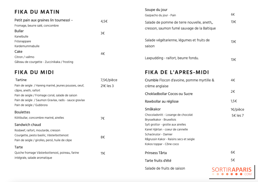 Le nouveau café FIKA de l'Institut Suédois