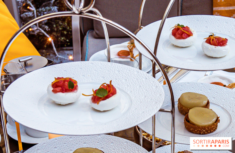 Le nouveau tea time du Joy à l'Hôtel Fouquet's Paris - pavlova coco pamplemousse