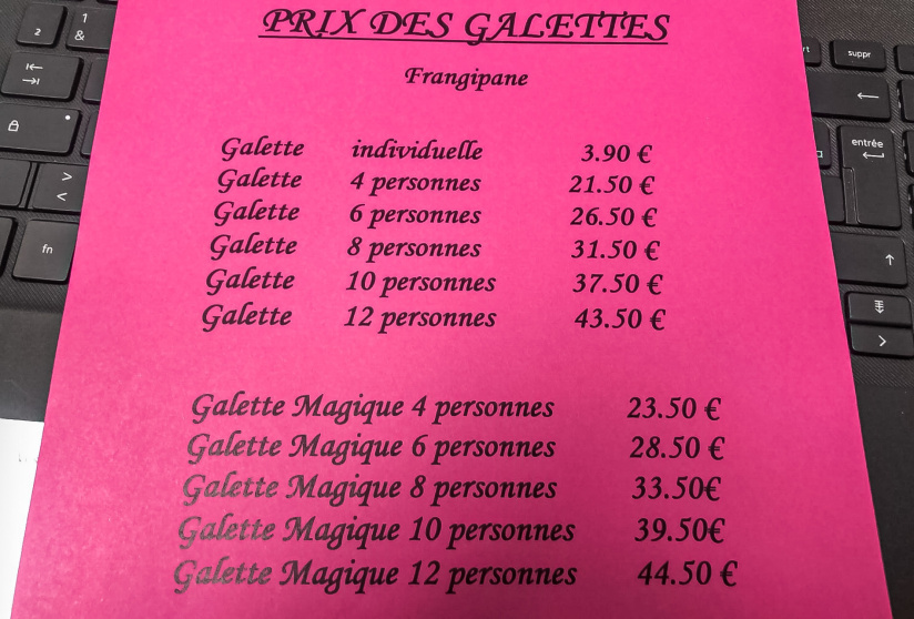 La galette magique et coquine de la boulangerie Legay Choc 2023