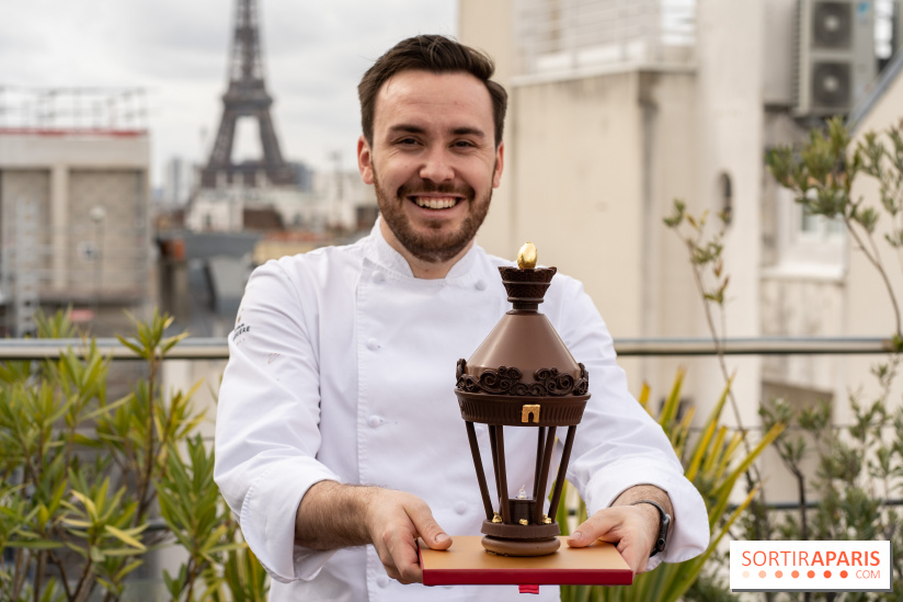 Lumières de Paris, l'oeuf de Pâques 2023 du Fouquet's Paris par Anthony Coquereau