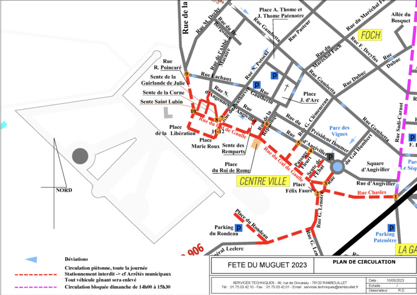 Rambouillet célèbre la Fête du Muguet 2023 : Animations, Fête Foraine et feu d'artifice au programme