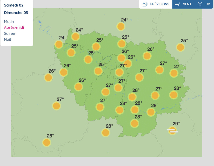 Météo à Paris : Retour de la chaleur ce week-end et semaine estivale