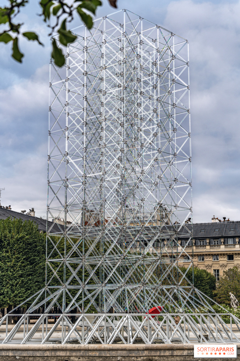 Réflexions d'Emmanuel Barrois, Une installation monumentale insolite au Jardin du Palais Royal