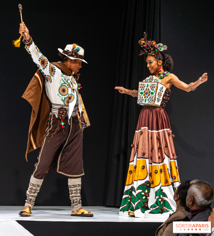 Salon du Chocolat 2023, le programme du défilé de robes et tenues en chocolat - Ophély Mézino & Laurent Maistret