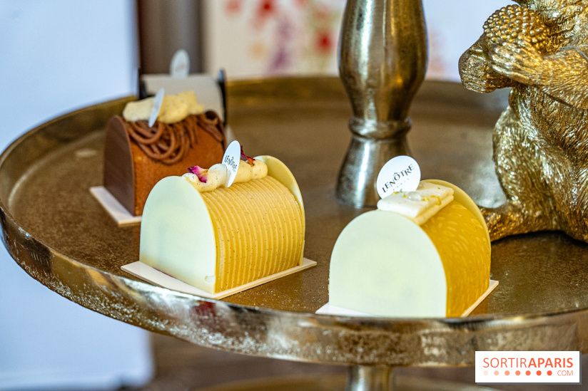 La Bûche de Noël Luge de Lenôtre par Etiennne Leroy et les créations de fête 2023