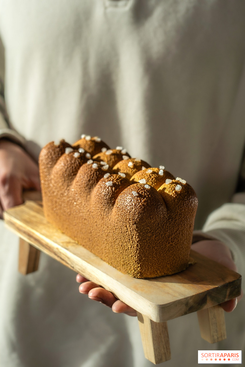 La Bûche de Noël trompe l'œil brioche originale de chez Ochre