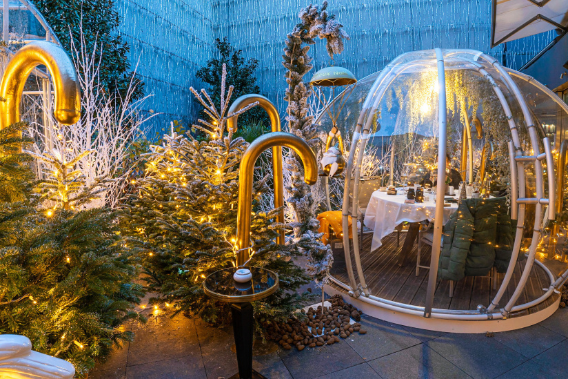 Le Tea Time de Noël et d'hiver magique du Joy à l'Hôtel Fouquet's Paris 2023