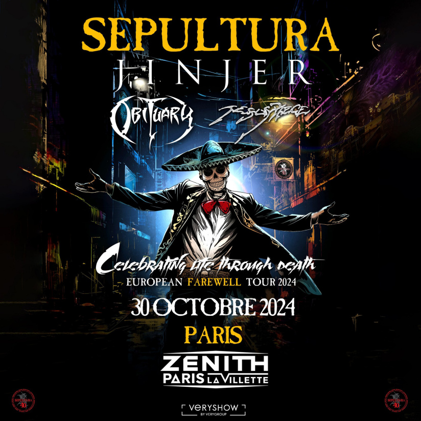 Sepultura et Jinjer en concert au Zénith de Paris en octobre 2024