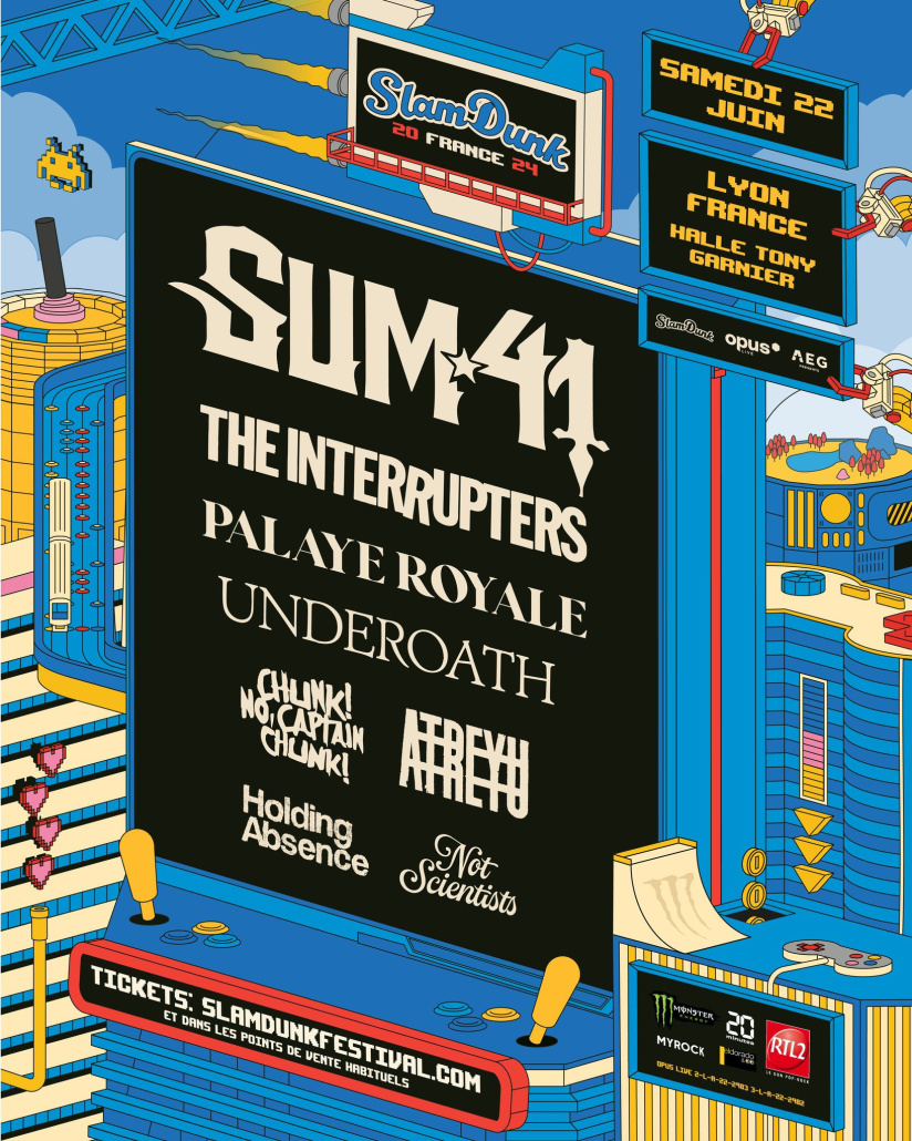 Slam Dunk Festival 2024 avec Sum 41, The Interrupters, Atreyu... 