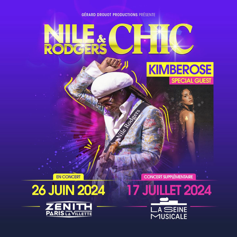 Nile Rodgers & Chic en concert au Zénith de Paris et à la Seine