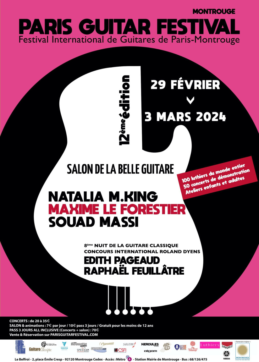 Montrouge Paris Guitar Festival 2024 : Maxime Le Forestier, Souad Massi... la programmation