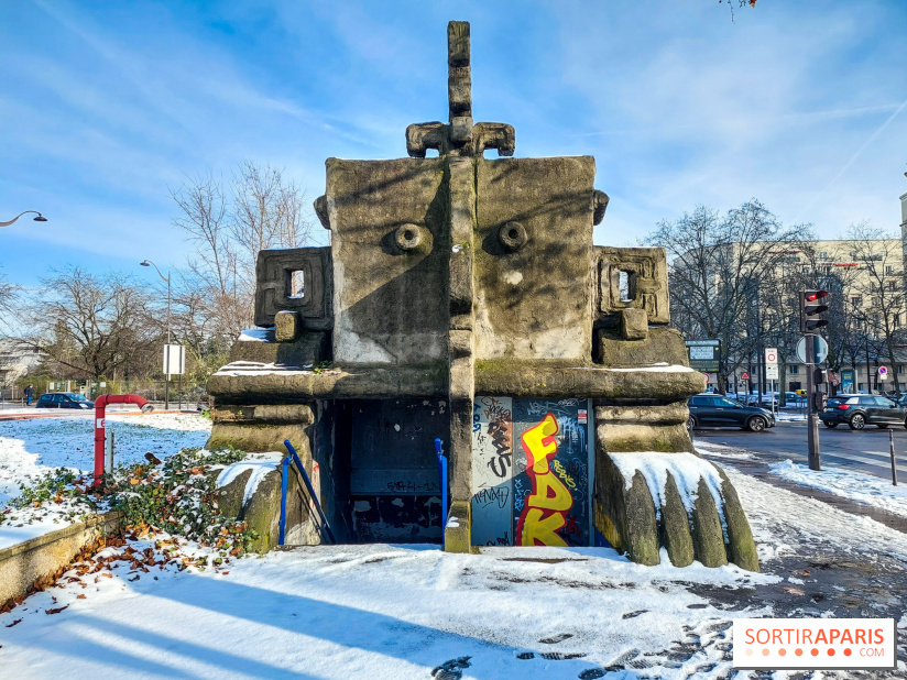 Insolite : quelle est cette sculpture en forme de visage inca à Paris ?