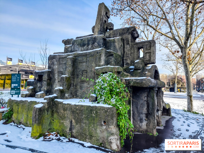 Insolite : quelle est cette sculpture en forme de visage inca à Paris ?