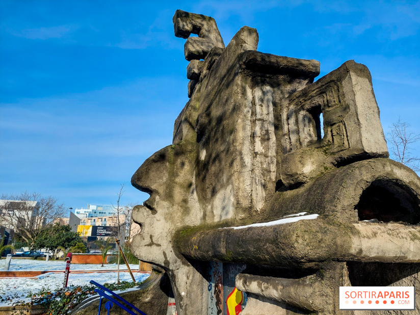 Insolite : quelle est cette sculpture en forme de visage inca à Paris ?