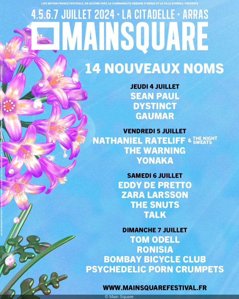 Main Square Festival 2024 14 noms rejoignent la programmation, les