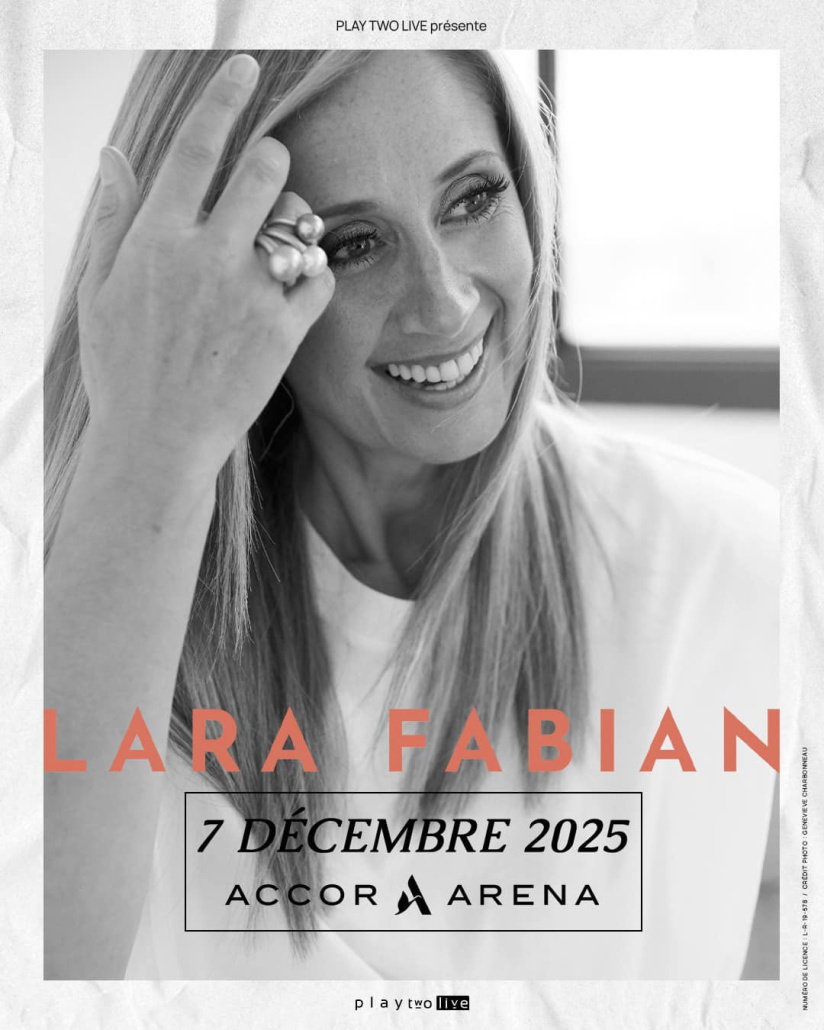 Lara Fabian en concert à l’Accor Arena de Paris en décembre 2025