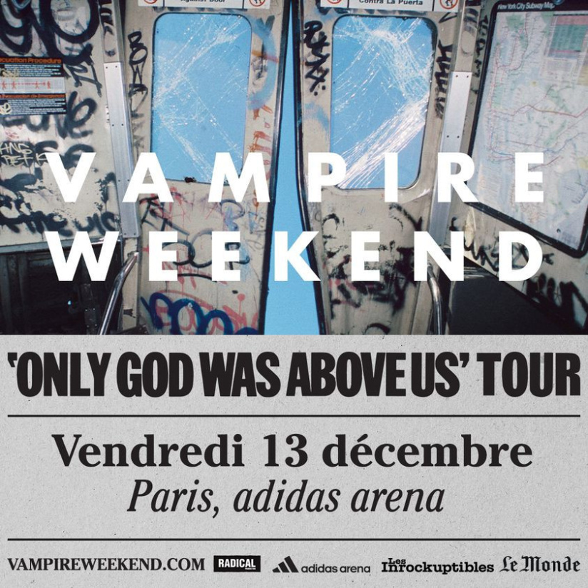 Vampire Weekend en concert à l'Adidas Arena en décembre 2024