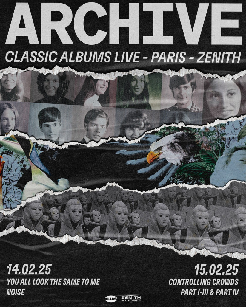 Archive en concert au Zénith de Paris en février 2025