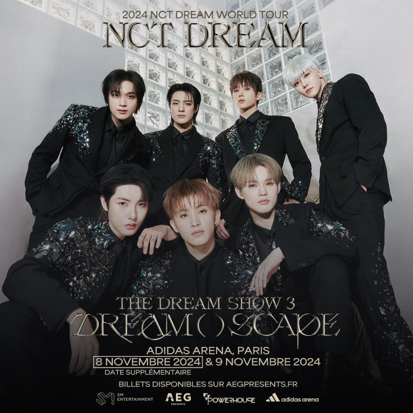 NCT Dream en concert à l’Adidas Arena à Paris en novembre 2024, nouvelle date