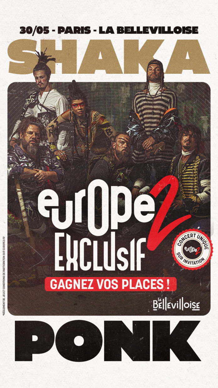 Shaka Ponk en concert exclusif pour Europe 2 à La Bellevilloise