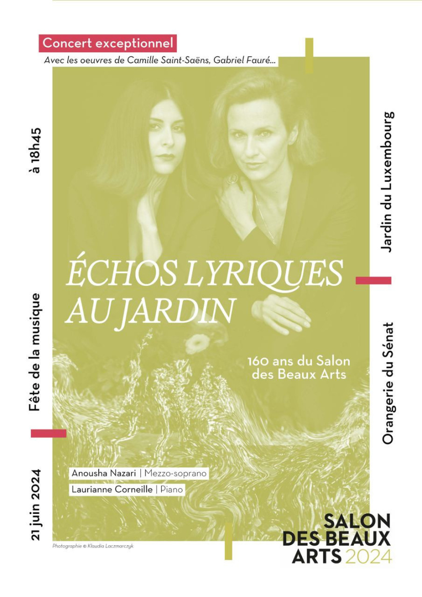 Fête de la musique 2024 à Paris : Anousha Nazari à l'Orangerie du Sénat