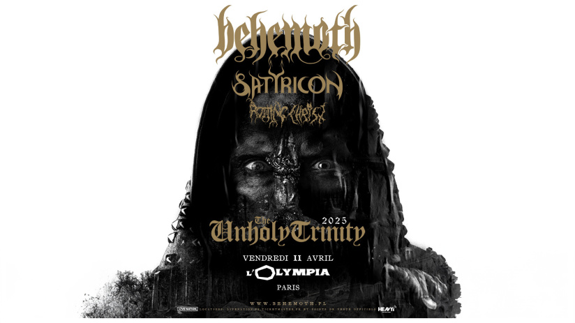 Behemoth et Satyricon en concert à l'Olympia à Paris en avril 2025