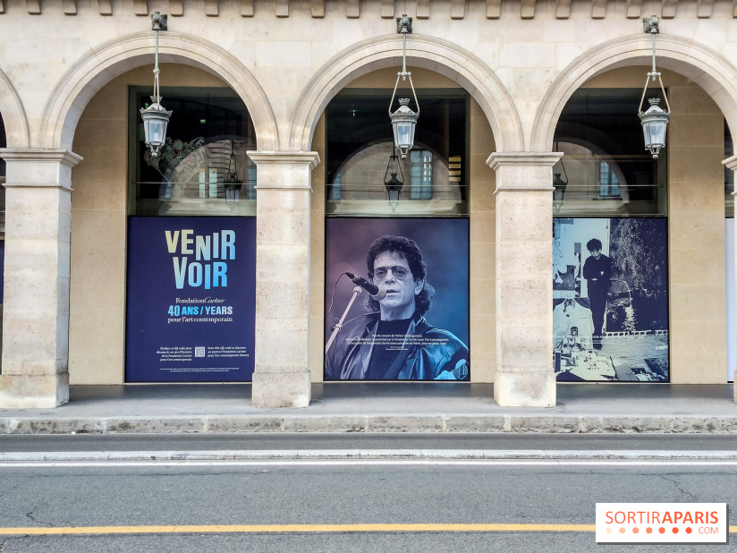 Paris : une installation de photos visible sur la future Fondation Cartier située près du Louvre