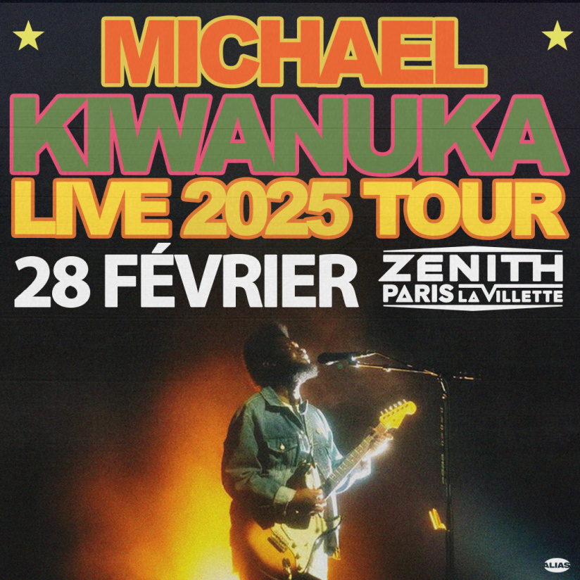Michael Kiwanuka en concert au Zénith de Paris en février 2025