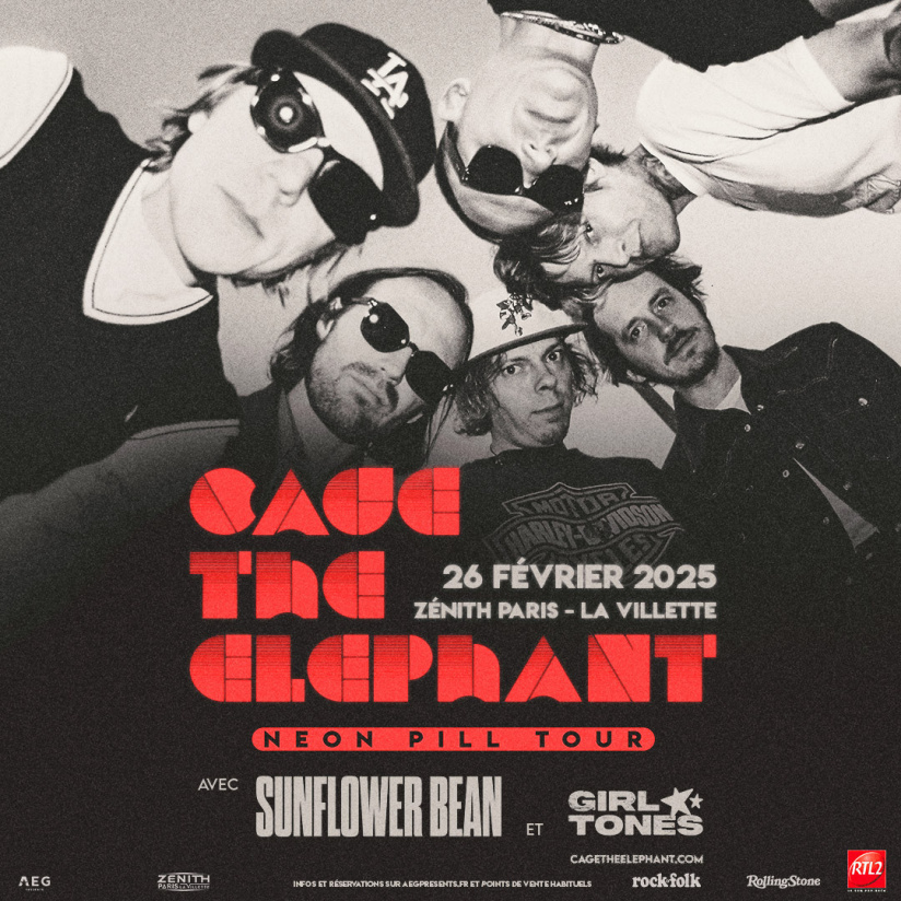 Cage the Elephant en concert au Zénith de Paris en février 2025