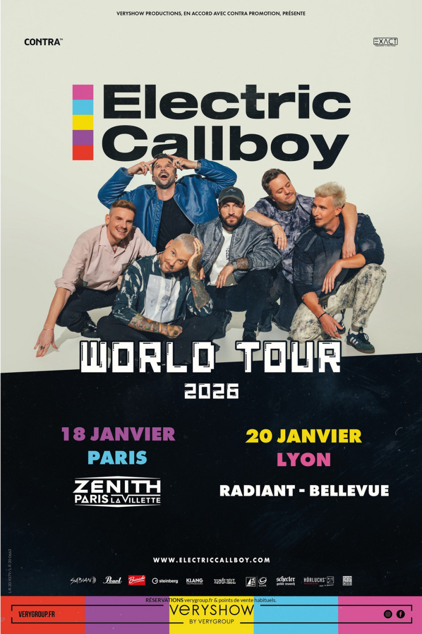 Electric Callboy en concert au Zénith de Paris en janvier 2026
