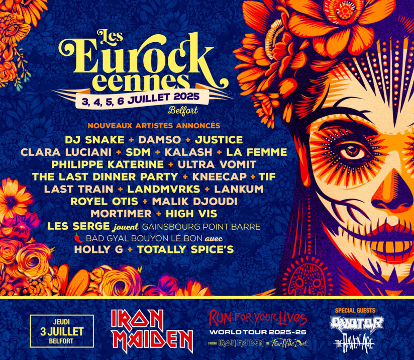 Eurockéennes de Belfort 2025 DJ Snake, Justice, Damso resten av