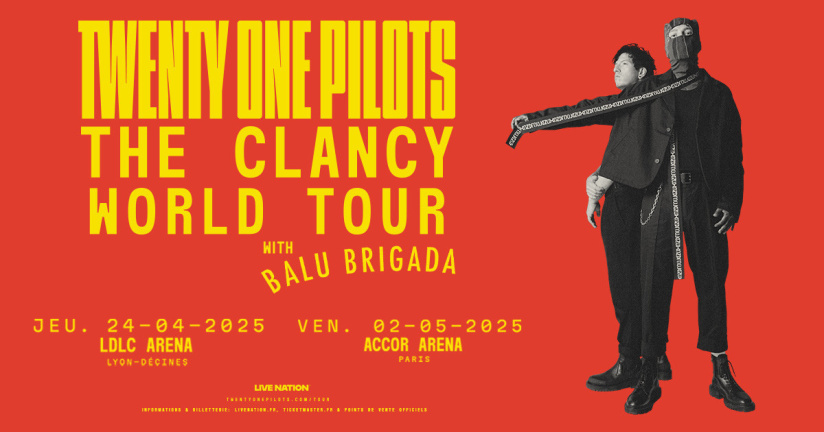 Twenty One Pilots à l’Accor Arena en 2025 : quelle est la première partie ?