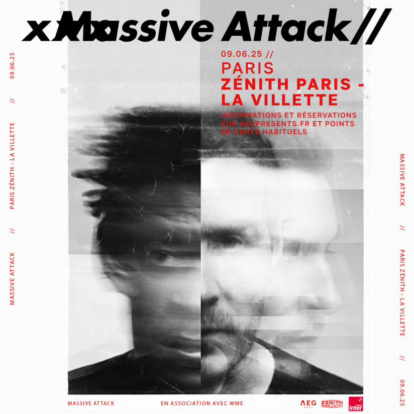 Massive Attack en concert au Zénith de Paris en juin 2025