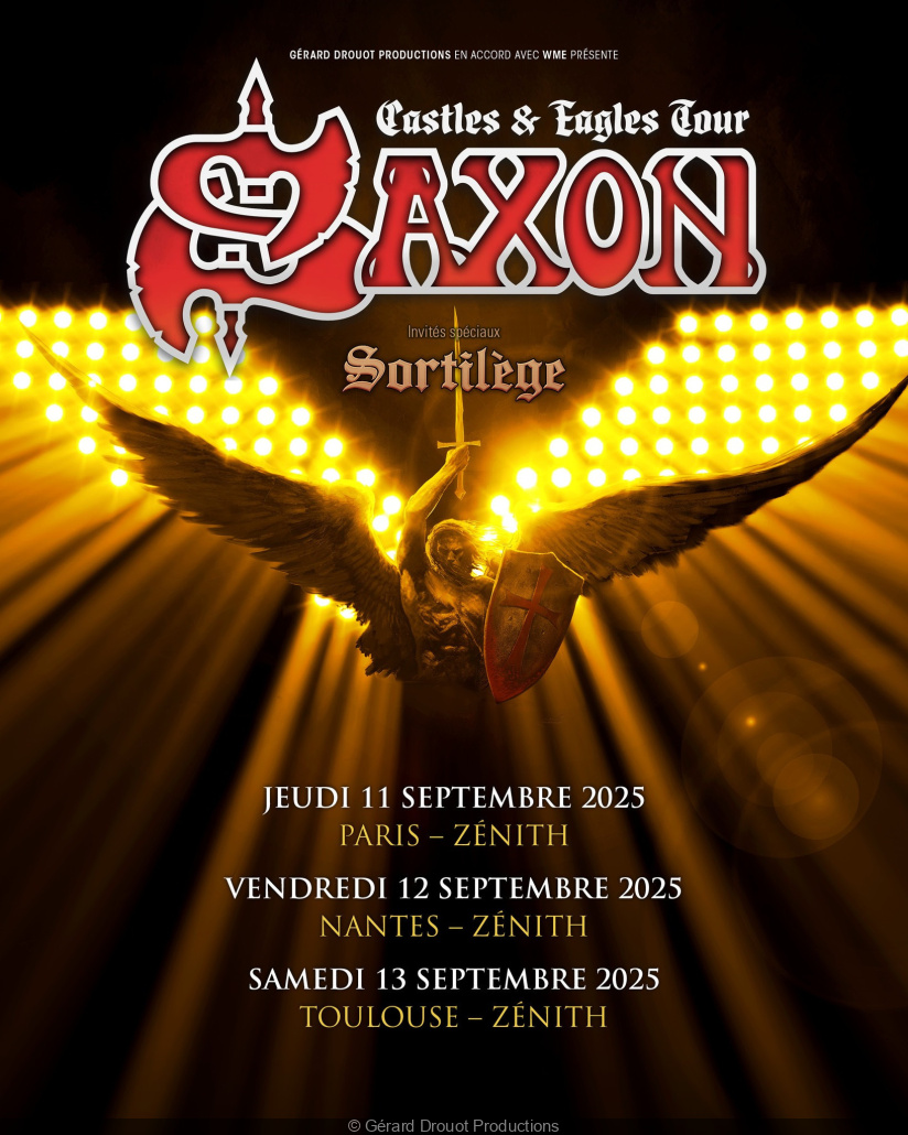 Saxon en concert au Zénith de Paris en septembre 2025