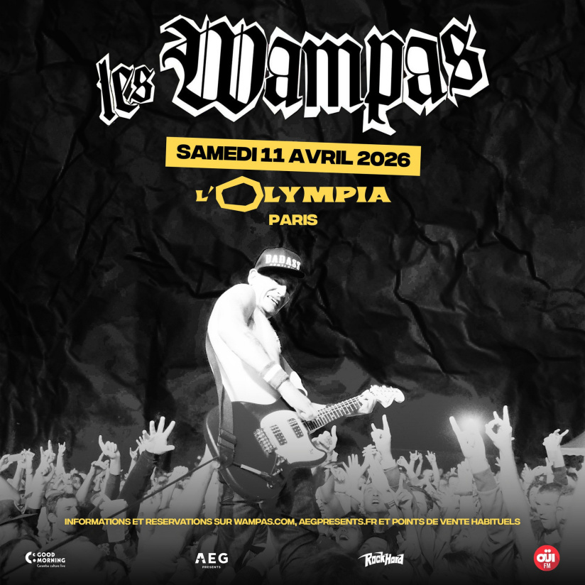 Les Wampas en concert à l’Olympia à Paris en avril 2026