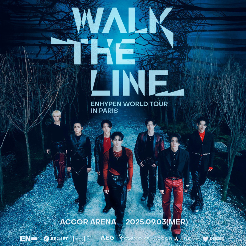 ENHYPEN en concert à l’Accor Arena de Paris en septembre 2025
