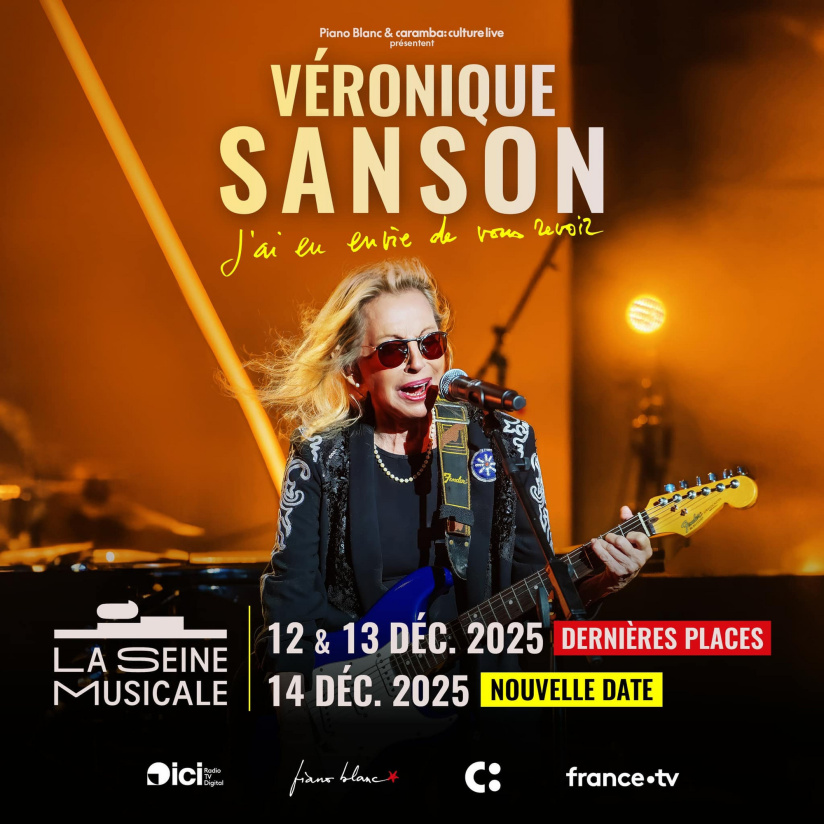 Véronique Sanson en concert à la Seine musicale en décembre 2025, date supplémentaire