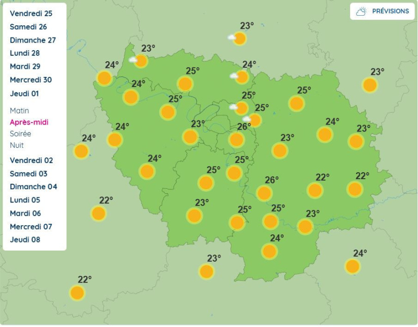 Paris et Île-de-France : vers une météo aux allures estivales la semaine prochaine
