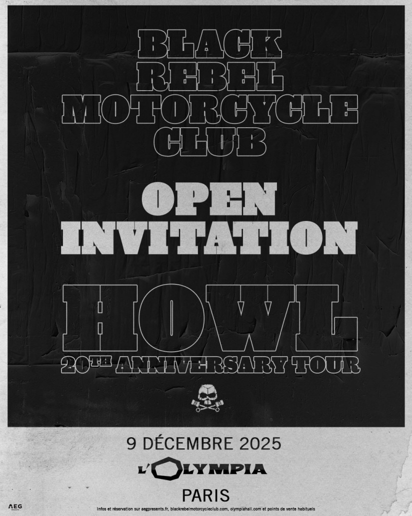 Black Rebel Motorcycle Club en concert à l’Olympia en décembre 2025