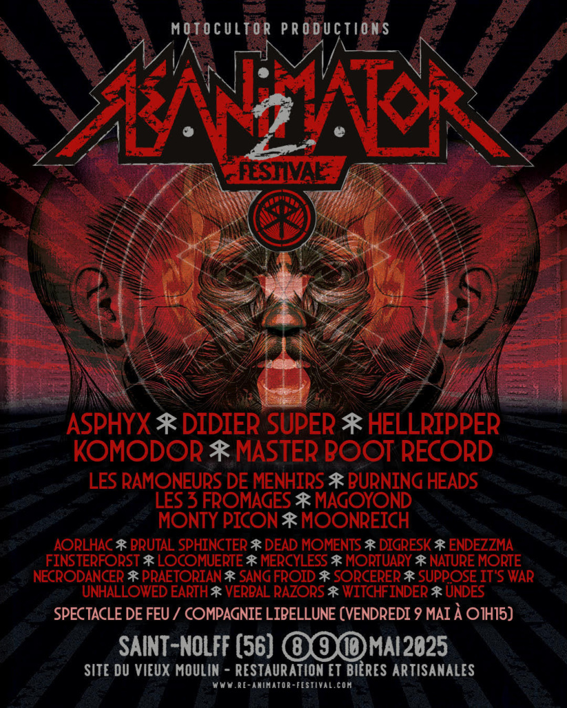 Re-animator 2025 à Saint-Nolff : programmation par jour et horaires des concerts