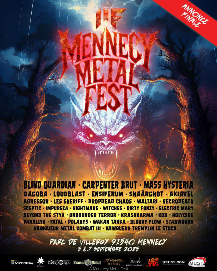 Mennecy Metal Fest 2025 : la programmation complète par jour 
