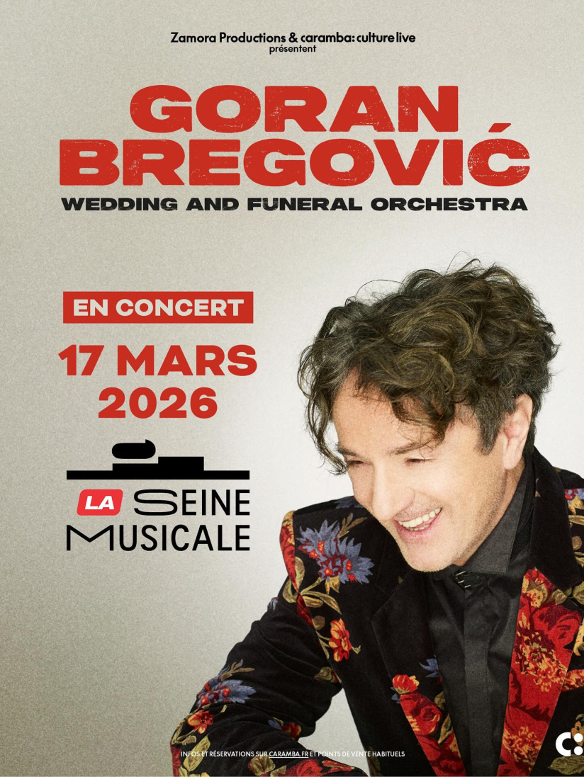 Goran Bregović en concert à La Seine Musicale en mars 2026 